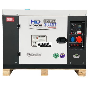 may phat dien chay dau 12kva hidachi hd12kva-3pha hinh 1