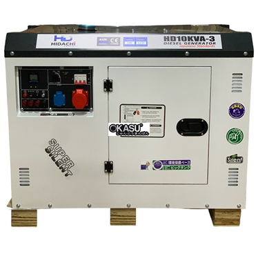 may phat dien chay dau 10kva hidachi hd10kva-3pha hinh 1