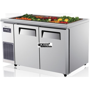 ban salad 2 canh inox turbo air ksr12-2 1m2 hinh 1