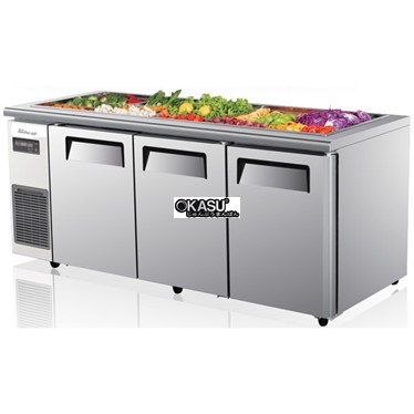 ban salad 3 canh inox turbo air ksr18-3 1m8 hinh 1