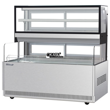 tu trung bay banh va do uong hai nhiet do turbo air tcb-1500 hinh 1