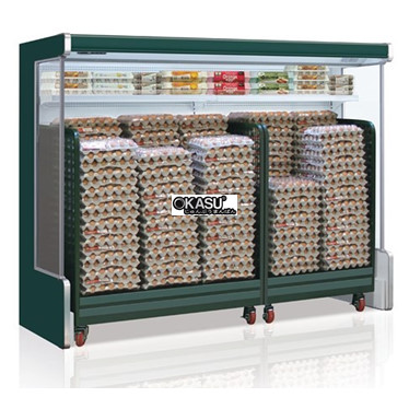 tu mat trung bay thuc pham nhieu ngan cuon opo sms1r2 hinh 1