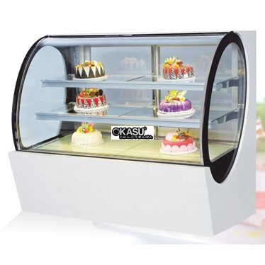 tu trung bay banh kem kinh oval okiwi qa740a hinh 1