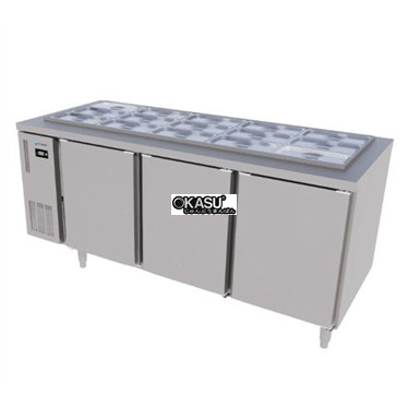 ban mat salad 3 canh inox icymax isr-3s187 - 1m8 hinh 1