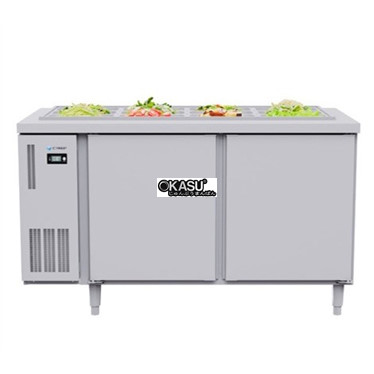ban mat salad 2 canh inox icymax isr-2s157 - 1m5 hinh 1
