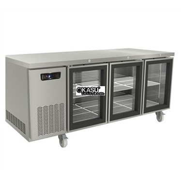 ban mat inox 3 canh kinh sanden intercool scr3-1806cr 1m8 hinh 1