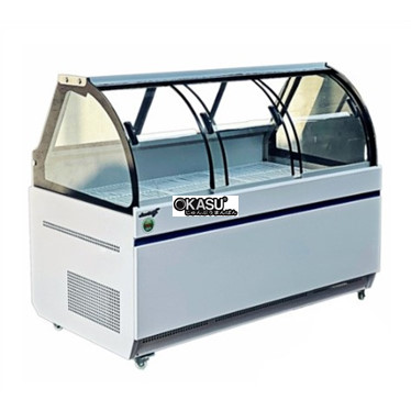 tu trung bay thit tren mat duoi dong snow village sc-1.6 2t - 1m6 hinh 1