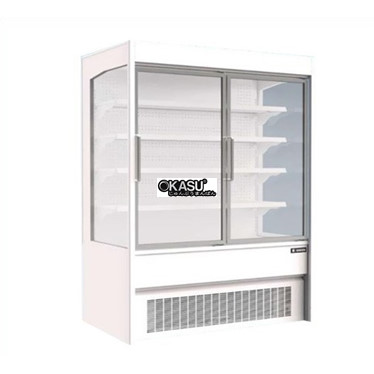 tu mat sieu thi cua kinh sanden intercool ssd-0912i hinh 1