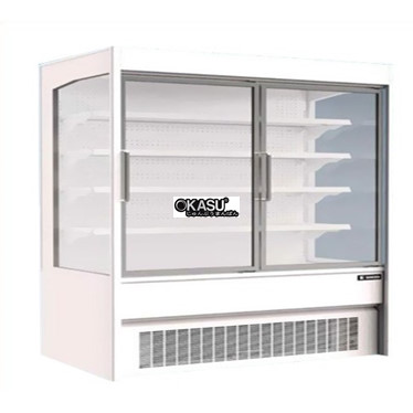 tu mat sieu thi cua kinh sanden intercool ssd-1813i hinh 1