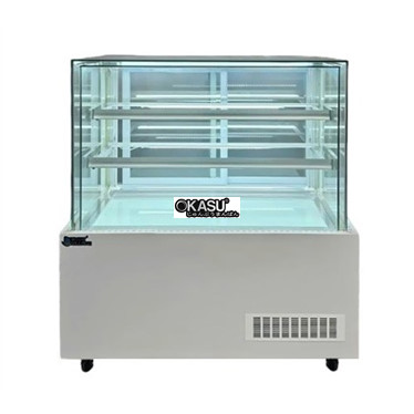 tu banh kem kinh vuong khong vien 3 tang snow village dg-1200 1m2 hinh 1