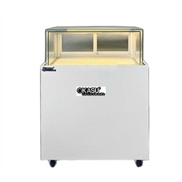 tu banh kem kinh vuong 1 tang snow village gb-250-4l-z1 0.9m  hinh 1