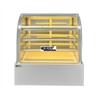 tu banh kem mini de ban kinh cong 4 tang snow village gb-120.z4 0.9m hinh 1