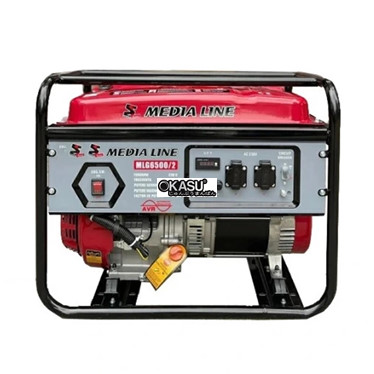 may phat dien chay xang 6kw media line mlg6500/2 hinh 1