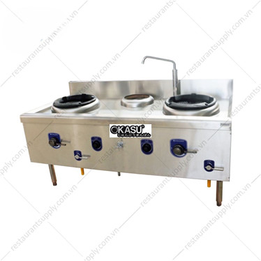 bep xao eco 2 hong dung gas co quat thoi + 1 noi nuoc egwr21b hinh 1