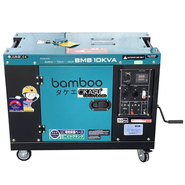 may phat dien chay dau 10kva bamboo de cot hinh 1
