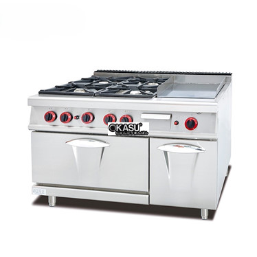 bep gas 4 hong dot + mat chien phang jieguan gh-996a (gh-796a) hinh 1