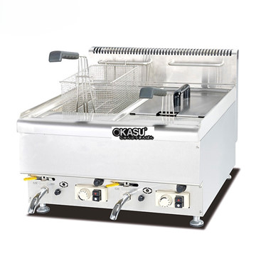 bep chien nhung 2 ngan dung gas de ban jieguan- gf-565 hinh 1