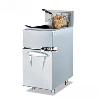 bep chien nhung dung gas 1 ngan 2 ro kolner gf-2g hinh 1