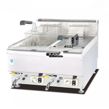 bep chien nhung dung gas 14l voi 2 binh chua kolner gf-565 hinh 1