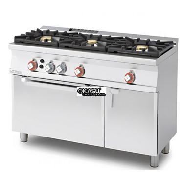 bep au 3 hong co lo nuong dung gas lotus cf3-512gev hinh 1