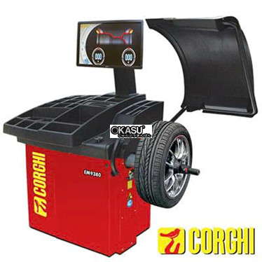 thiet bi can bang lop corghi em9380 laser hinh 1