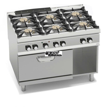 bep gas 6 bep su dung lo nuong dien 1/1 gn sg9f6psp+fe2 hinh 1