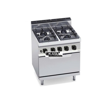 bep 4 bep voi lo nuong gas 2/1 g7f4+fg / g7f4p+fg  hinh 1