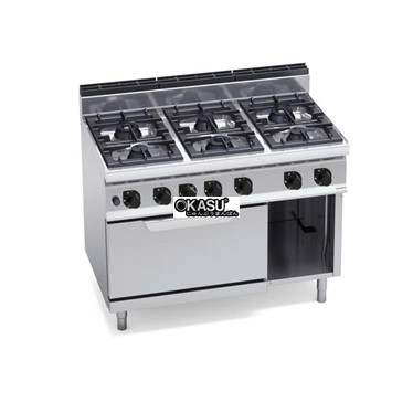 bep 6 lo voi lo nuong gas 2/1 g7f6+fg / g7f6p+fg  hinh 1