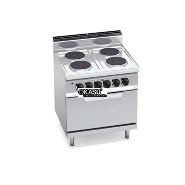 bep dien 4 mat tron voi lo nuong dien 2/1 e7p4+fe hinh 1