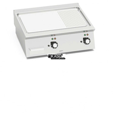 bep nuong dien - mat bang thep khong gi, co mat phang/co ranh se7fm8b-2/cpd hinh 1