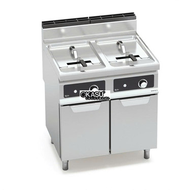 bep chien gas - hai bon chua 18+18l - gian tiep gl18+18mi-bf hinh 1