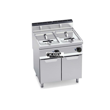 bep chien gas co tu - hai bon chua 18+18l - gian tiep  gl18+18mi hinh 1