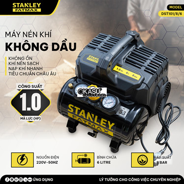 may nen khi khong dau 6l stanley fatmax dst101/8/6  hinh 1