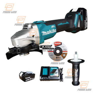may mai goc makita - dga404rtj2 (100mm-18v*2 5.0ah) hinh 1