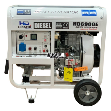may phat dien chay dau 6kw hidachi hd6900e hinh 1