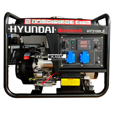 may phat dien chay xang 2.8kw hyundai hy3100le hinh 1