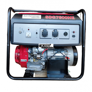 may phat dien chay xang 5.5kva honda sun dynamac sdg7600he hinh 1