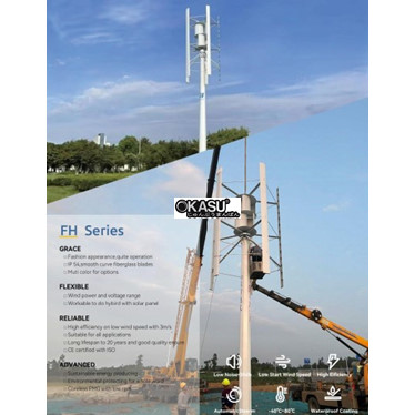 turbine gio truc dung dong fh series fh-15kw/ fh-20kw/ fh-30kw/ fh-50kw/ fh-60kw hinh 1