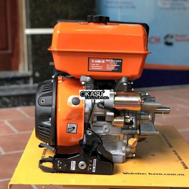 dong co xang mitsuyama 20hp tl-490r-2d tua cham co de  hinh 1