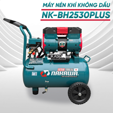 may nen khi 30 lit khong dau nakawa nk-bh2530 plus hinh 1