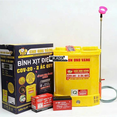 binh phun thuoc xit dien 20l con ong vang cov20 hinh 1