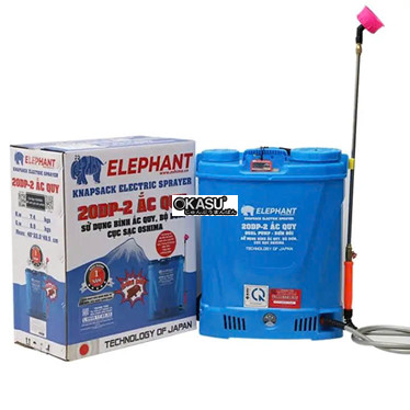 binh phun thuoc tru sau 20l elephant 20dp (ac quy 12v12ah) hinh 1