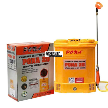 binh xit dien phun thuoc 20 lit pona pn20 (ac qui 12v8ah) hinh 1