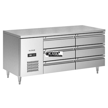 ban mat inox 6 ngan keo klaus kdc-2.1-2w hinh 1