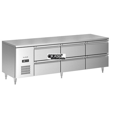 ban mat inox 6 ngan keo klaus kdc-2.1-3n hinh 1