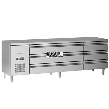 ban mat inox 9 ngan keo klaus kdc-2.1-3w hinh 1