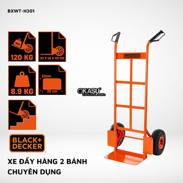 xe day hang 2 banh cao cap black and decker h301  hinh 1