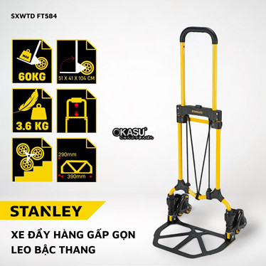 xe day hang leo cau thang stanley ft584 – tai trong 30/60kg  hinh 1