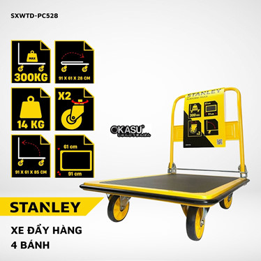 xe day hang 4 banh stanley pc528 – tai trong 300kg  hinh 1