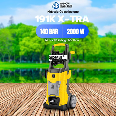 may xit rua chuyen dung annovi reverberi 191k x-tra – motor tu, ap luc cao 140bar, 2000w hinh 1